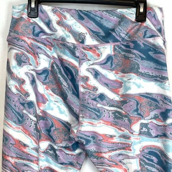Pro Player Leggings Womens Size 1X Multicolor High-Rise Flat Front Capri Tie-Dye - Picture 2 of 10